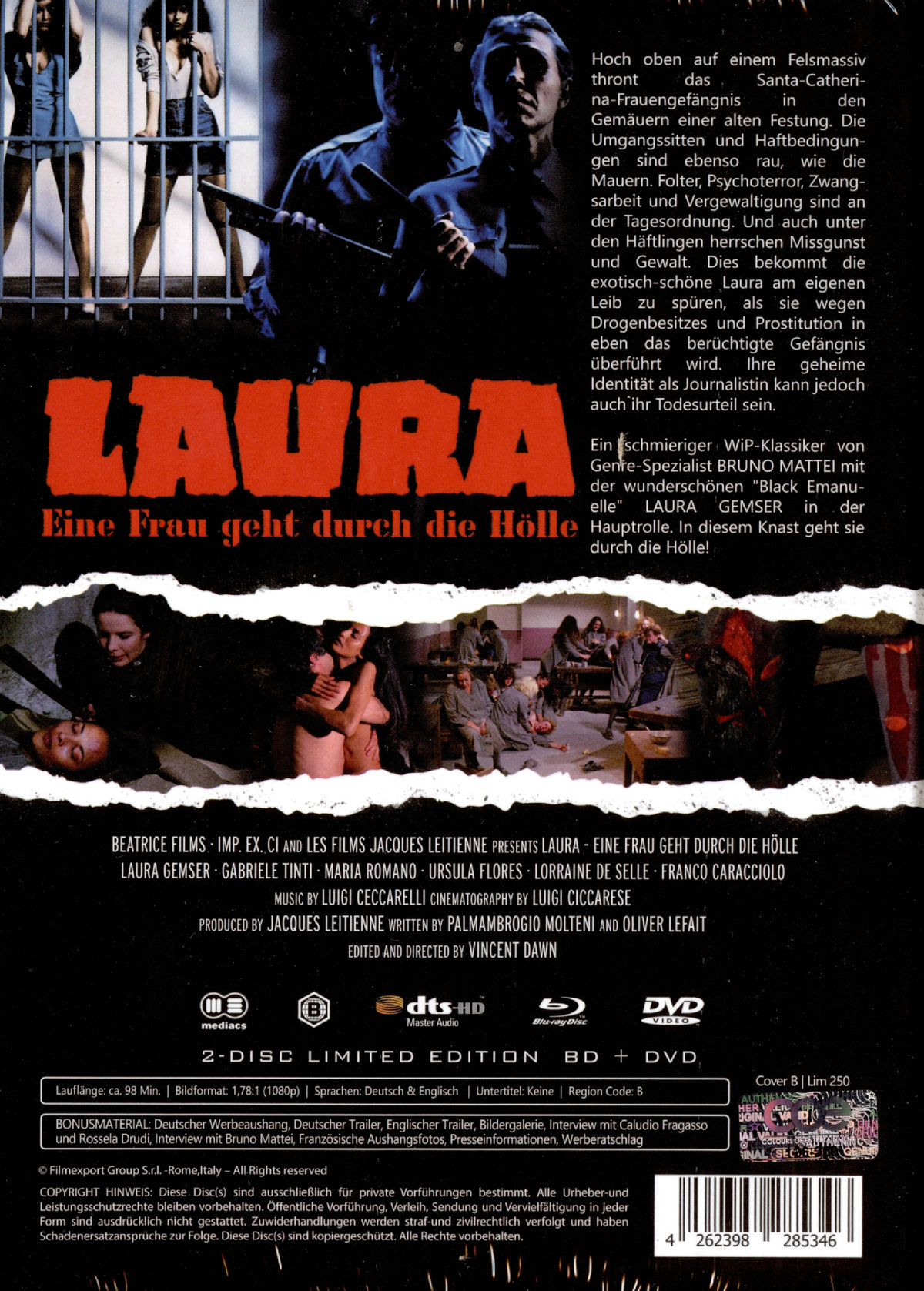 Laura - Eine Frau geht durch die Hölle - Uncut Mediabook Edition (DVD+blu-ray) (B)