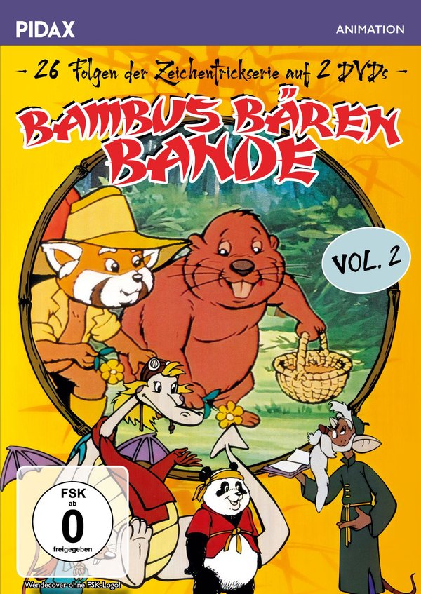 Bambus-Bären-Bande, Vol. 2 / Weitere 26 Folgen der beliebten Zeichentrickserie (Pidax Animation)  [2 DVDs]  (DVD)