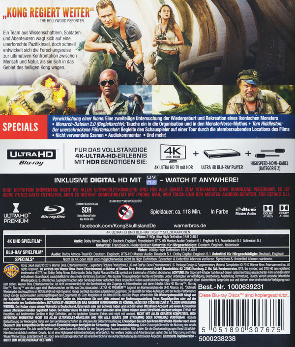 Kong: Skull Island (4K Ultra HD)
