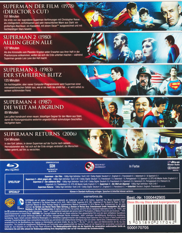 Superman Collection (blu-ray)