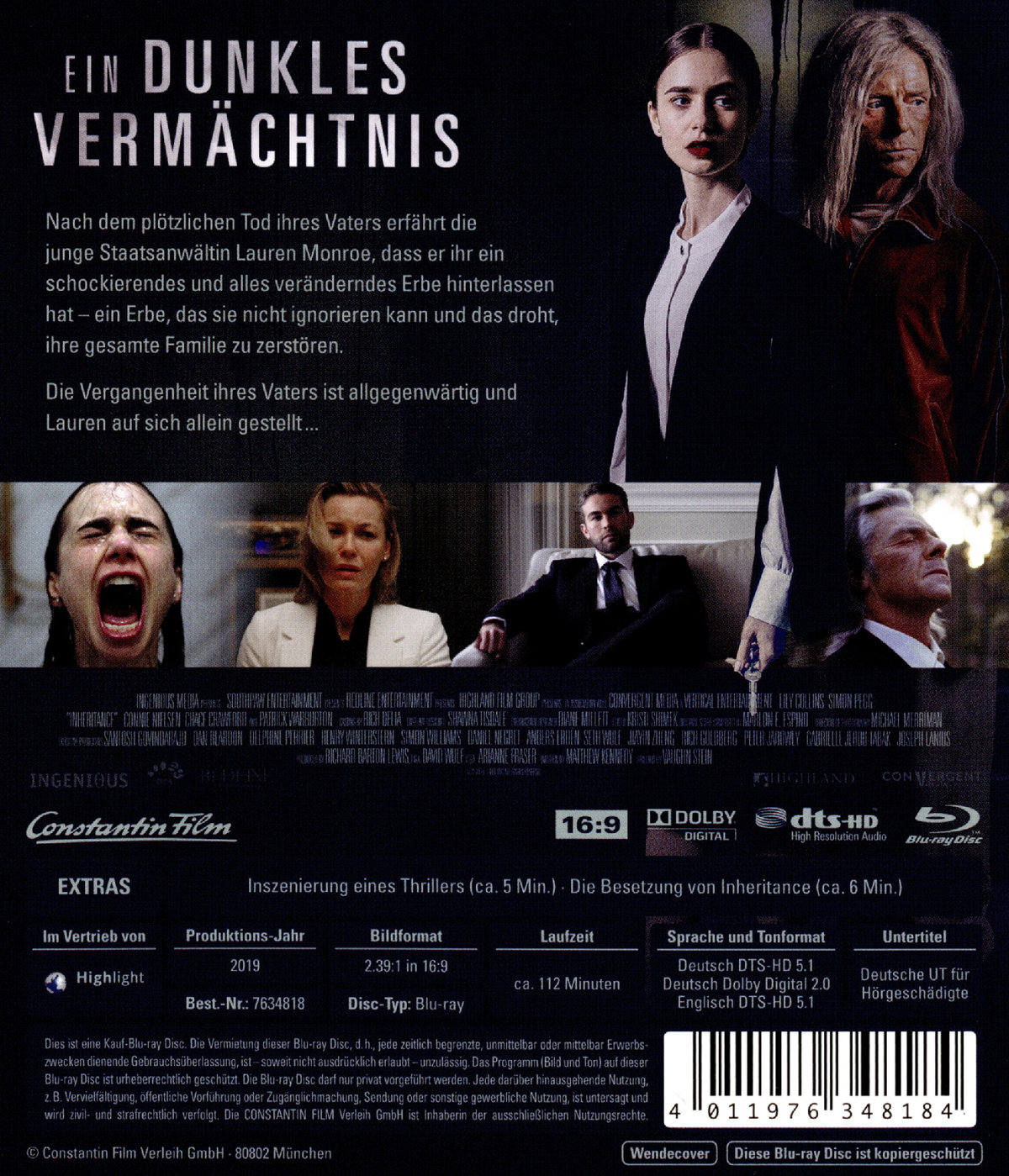 Inheritance - Ein dunkles Vermächtnis (blu-ray)