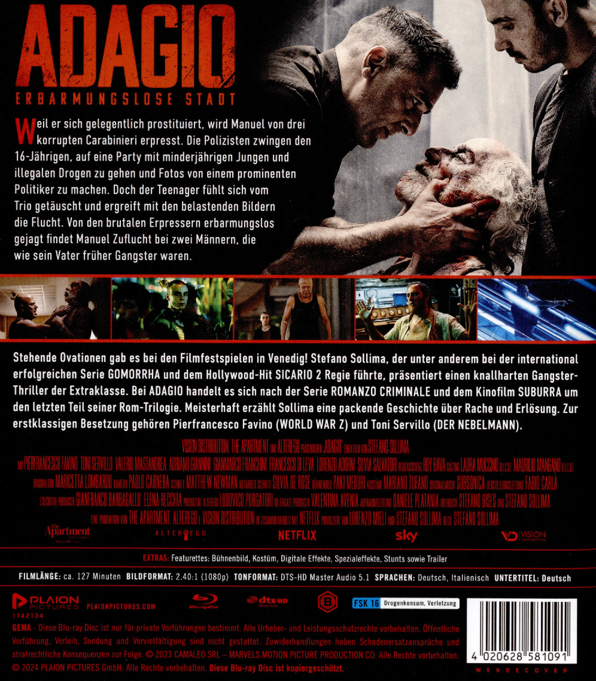 Adagio - Erbarmungslose Stadt  (Blu-ray Disc)