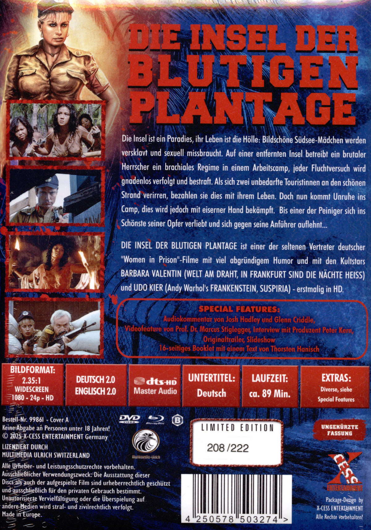 Die Insel der blutigen Plantage - Uncut Mediabook Edition  (DVD+blu-ray) (A)