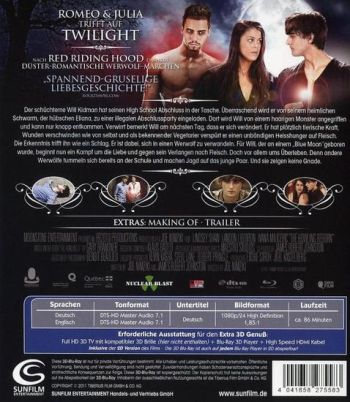 Blue Moon - Als Werwolf geboren 3D (3D blu-ray)