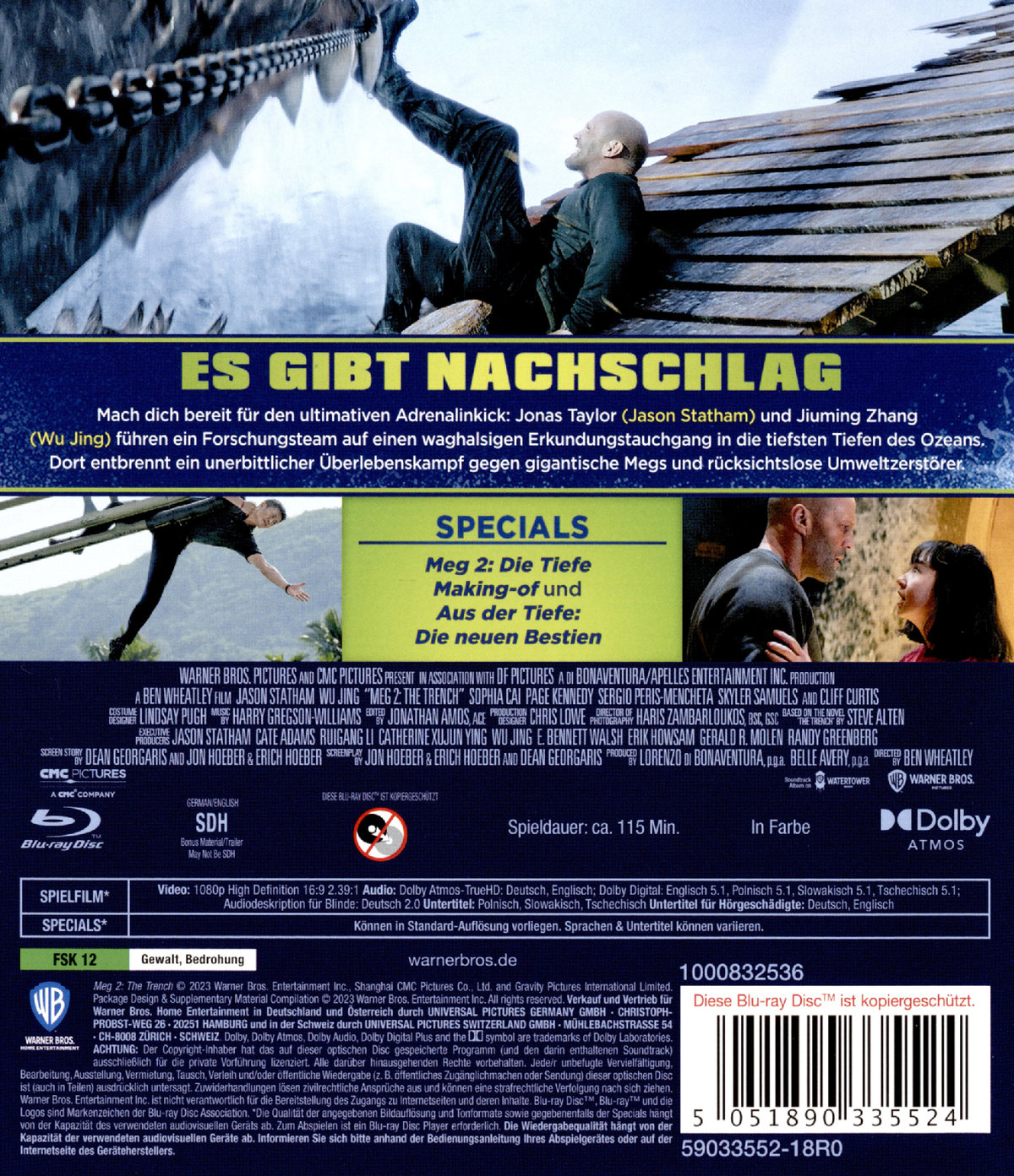 Meg 2: Die Tiefe (blu-ray)