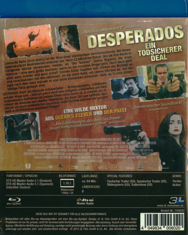 Desperados - Ein todsicherer Deal (blu-ray)