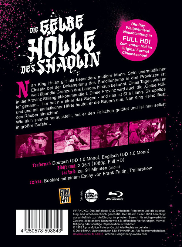 Gelbe Hölle des Shaolin, Die - Uncut Edition (blu-ray)