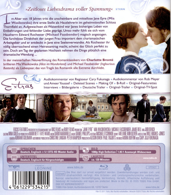 Jane Eyre  (Blu-ray Disc)