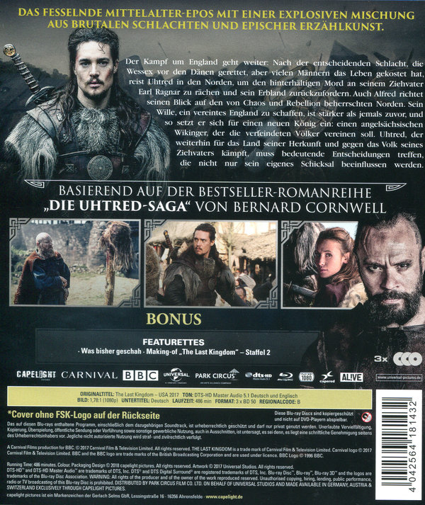 Last Kingdom, The - Staffel 2 (blu-ray)