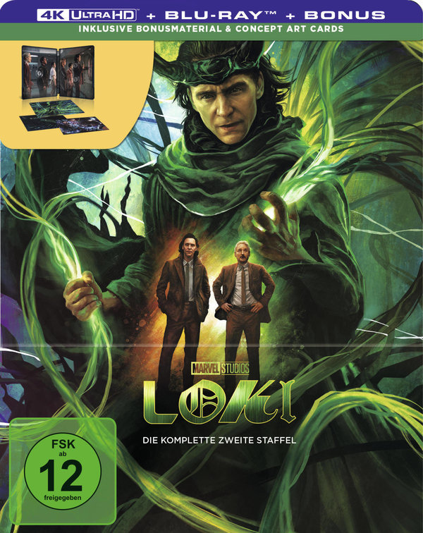 Loki - Staffel 2 - Steelbook - Limited Steelbook Edition  (4K Ultra HD) (+ Blu-ray) (+ Bonus-Blu-ray)