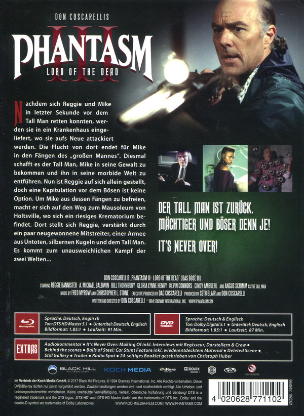 Phantasm 3 - Das Böse 3 - Uncut Mediabook Edition (DVD+blu-ray) (B)