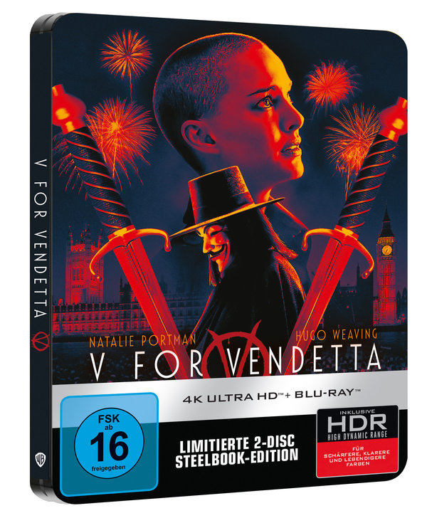 V wie Vendetta - Steelbook - Limited Edition  (4K Ultra HD) (+ Blu-ray)