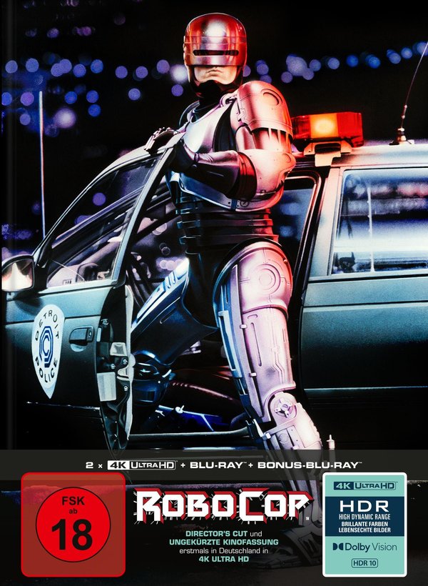 Robocop - Directors Cut + Kinofassung - Uncut Mediabook Edition  (4K Ultra HD+blu-ray)