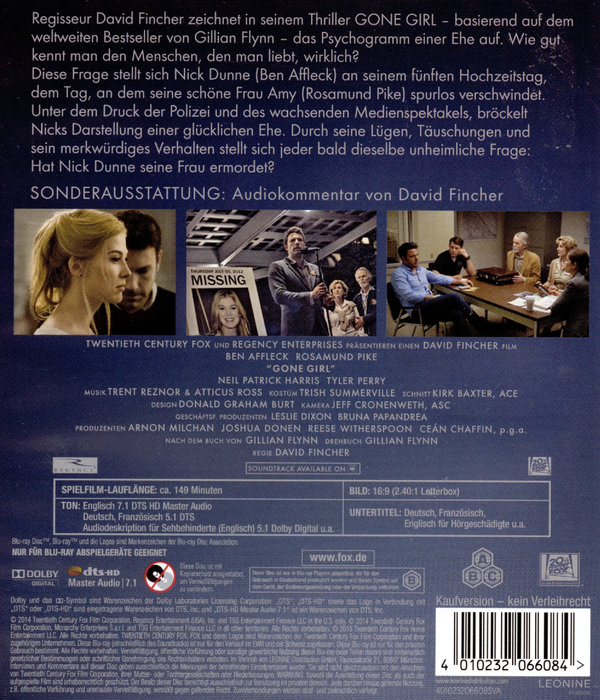 Gone Girl - Das perfekte Opfer (blu-ray)