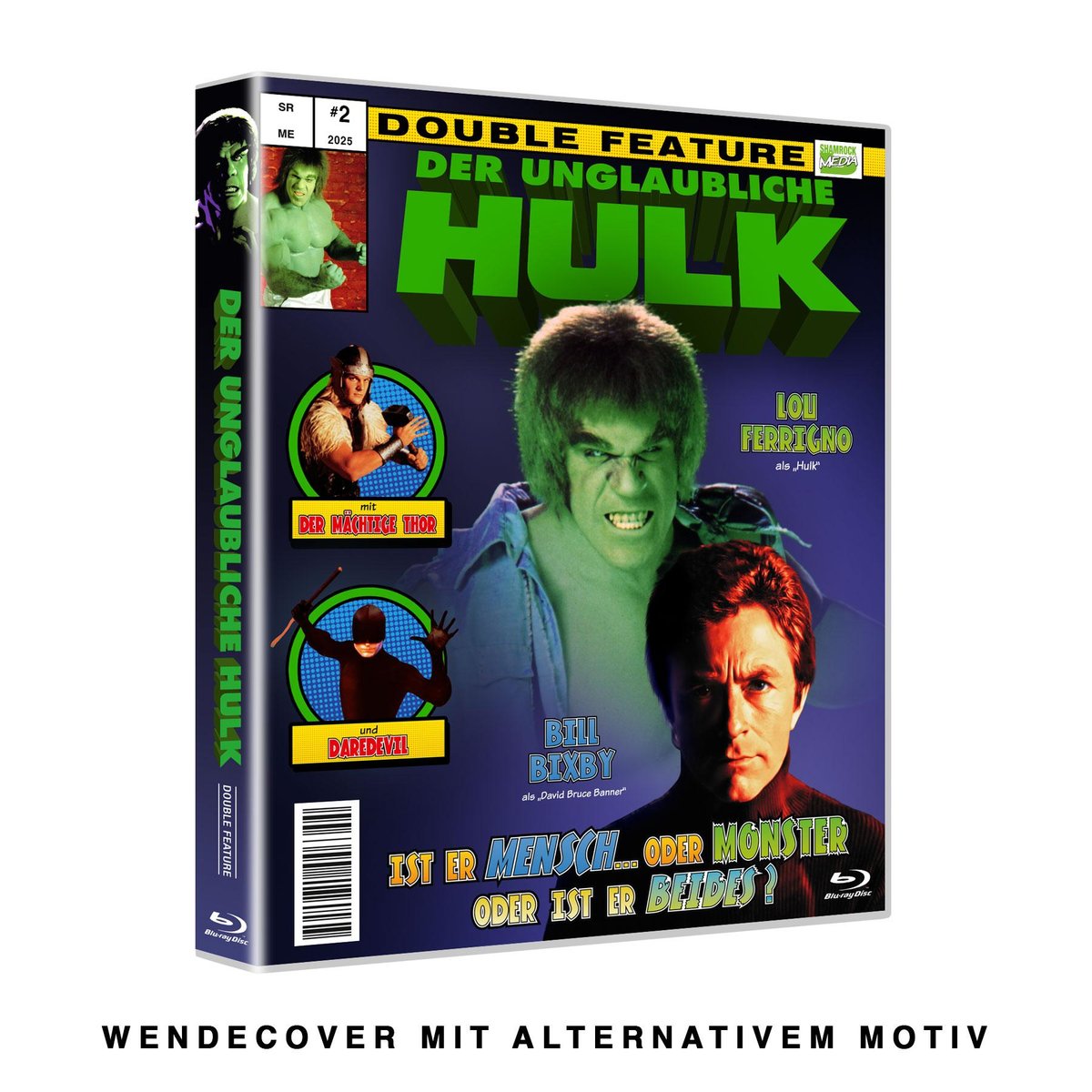 Der unglaubliche Hulk - Double Feature - COVER B  (Blu-ray Disc)