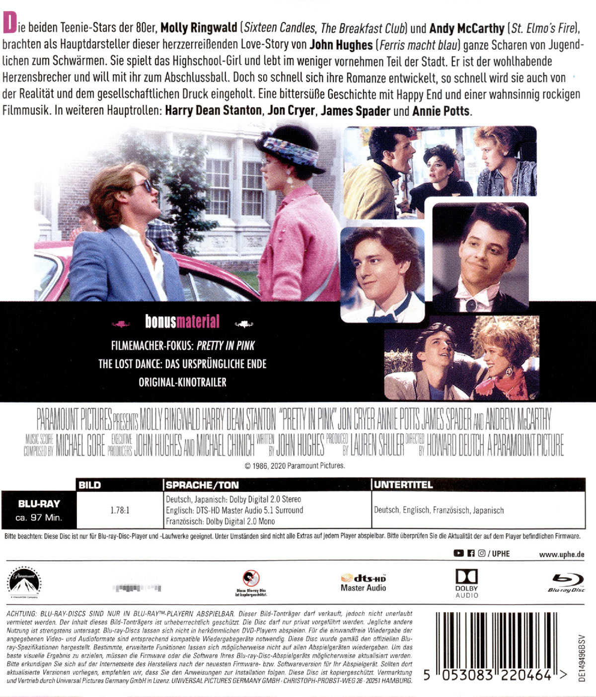 Pretty In Pink (blu-ray)