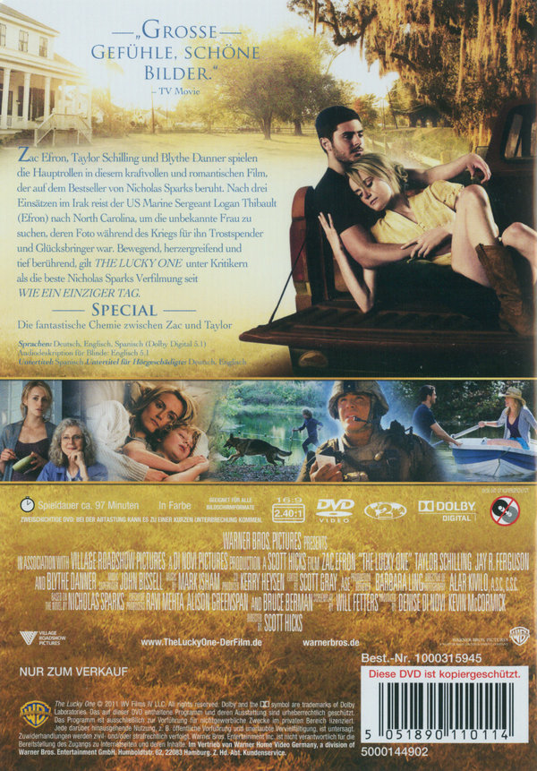The Lucky One - Für immer der Deine  (DVD)