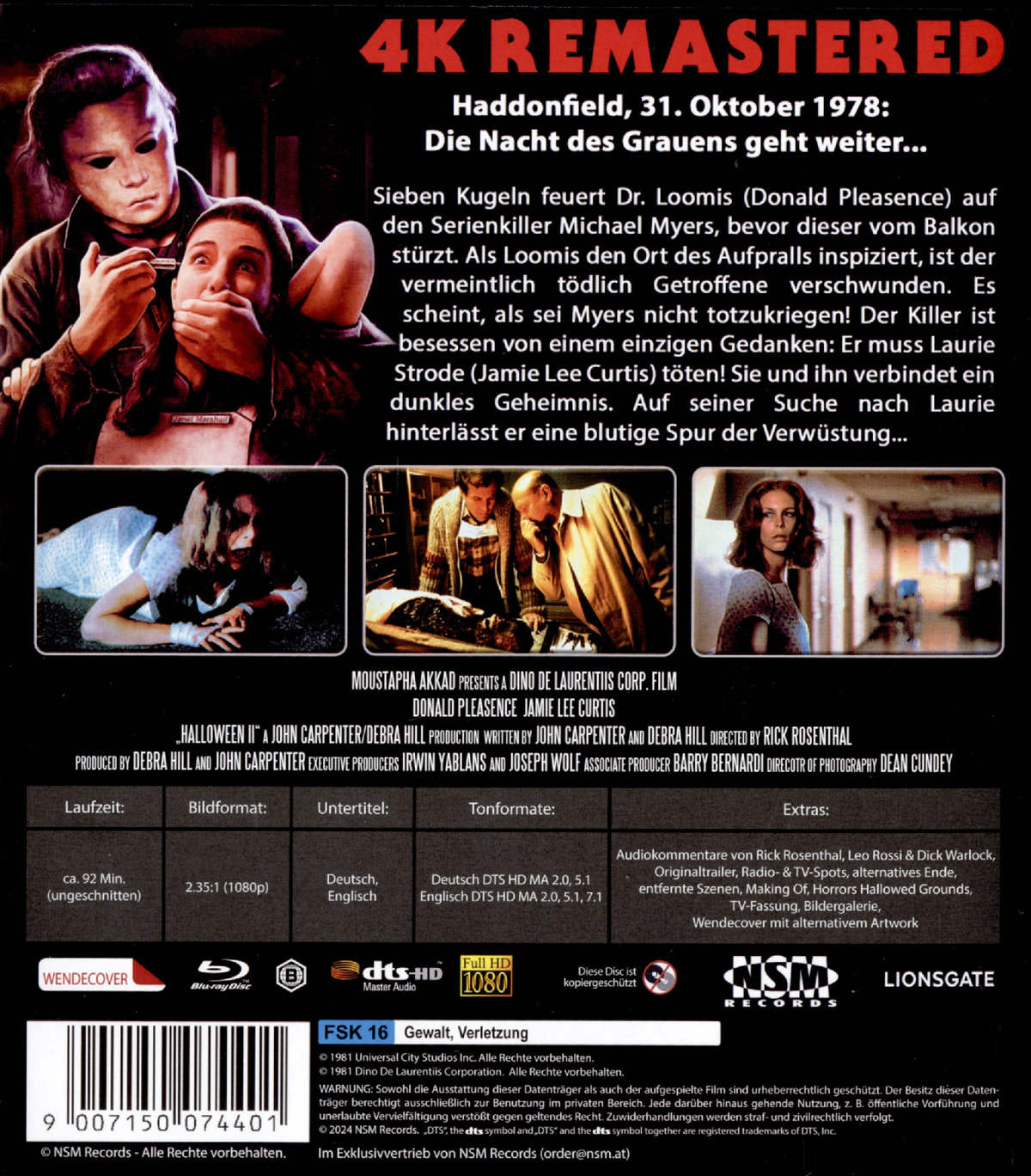 Halloween 2 (uncut) (4K remastered)  (Blu-ray Disc)