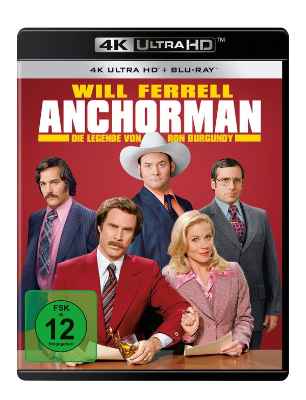 Anchorman - Die Legende von Ron Burgundy  (4K Ultra HD) (+ Blu-ray)