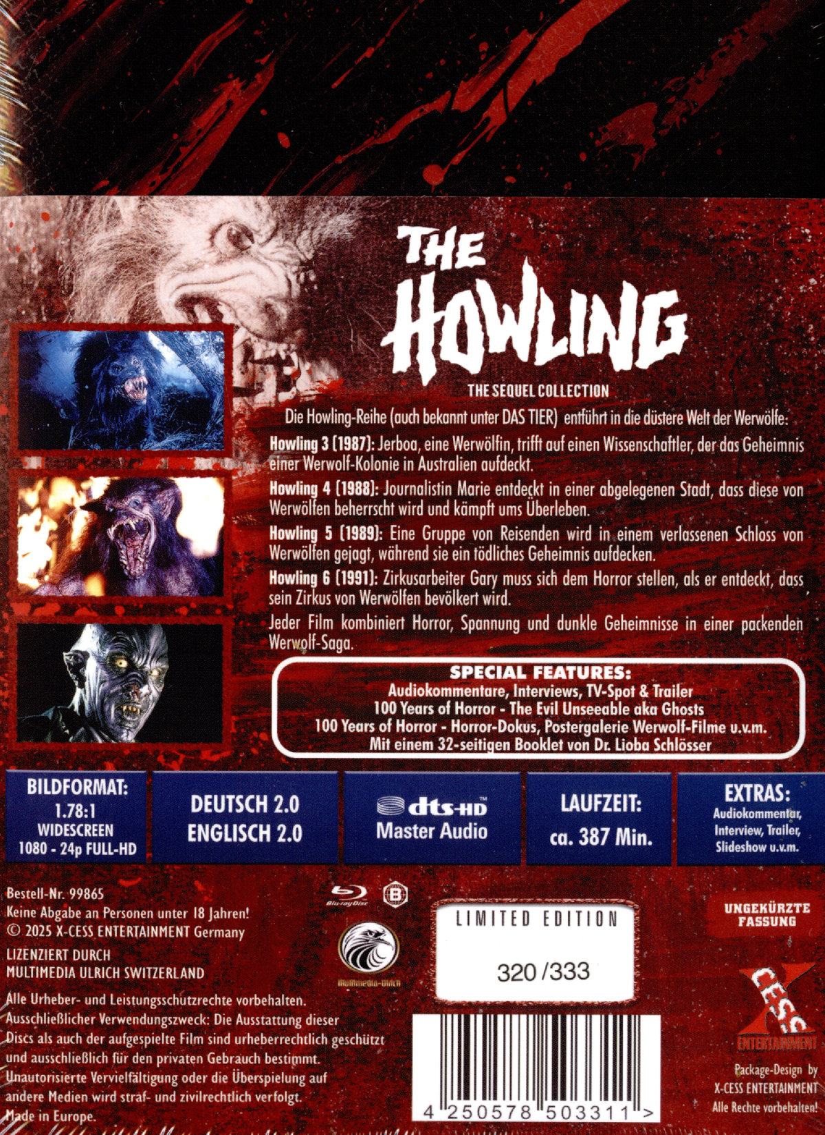 The Howling – The Sequel Collection - Uncut Mediabook Edition  (blu-ray)