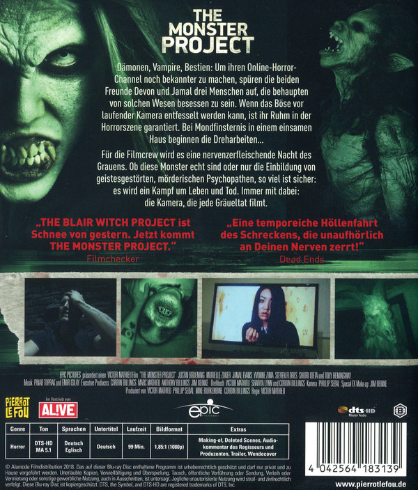 Monster Project, The - Uncut (blu-ray)