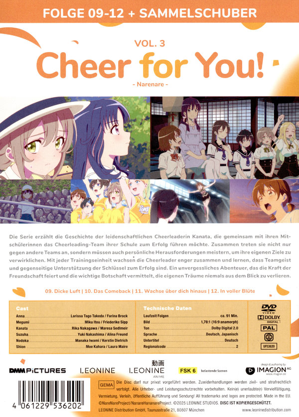 Cheer for You! - Vol. 3 + Sammelschuber  (DVD)