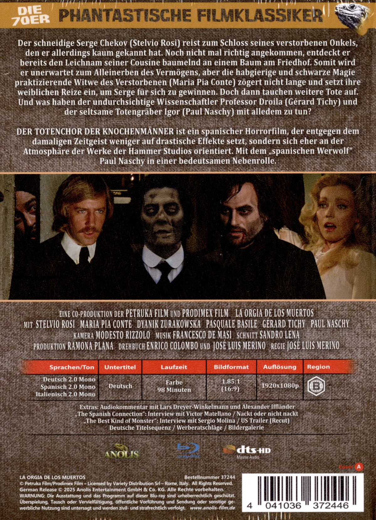 Der Totenchor der Knochenmänner - Uncut Mediabook Edition  (blu-ray) (A)