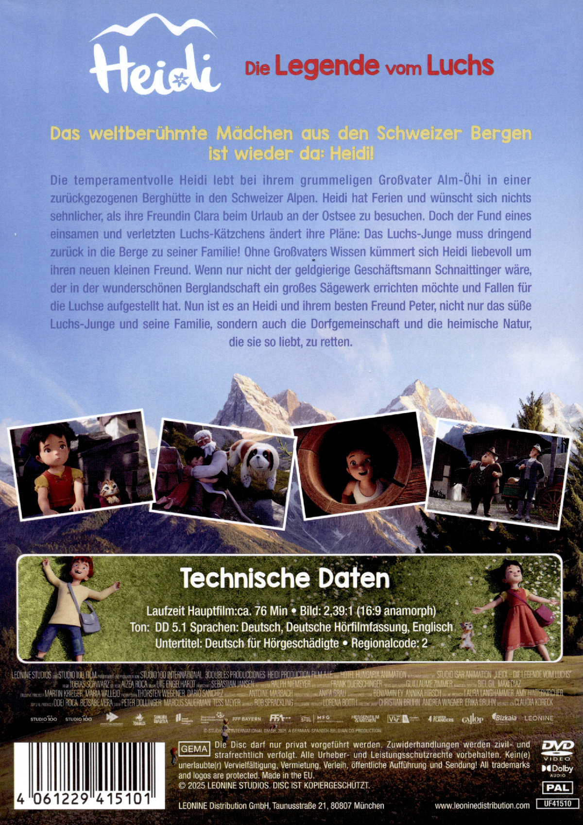 Heidi - Die Legende vom Luchs  (DVD)