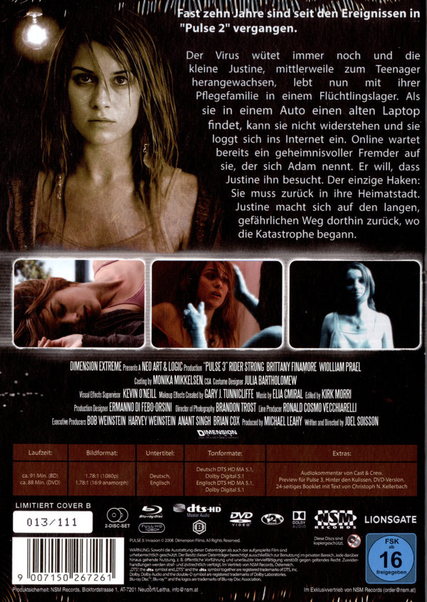 Pulse 3 - Uncut Mediabook Edition  (DVD+blu-ray) (B)