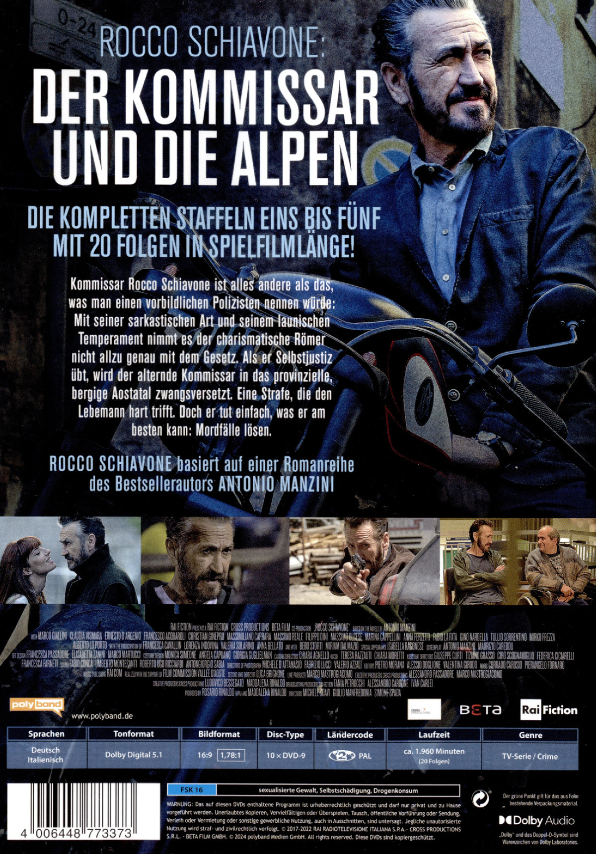 Rocco Schiavone: Der Kommissar und die Alpen - Staffel 1-5  [10 DVDs]  (DVD)