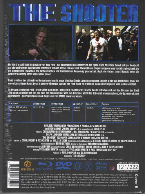 The Shooter - Uncut Mediabook Edition  (DVD+blu-ray) (B)