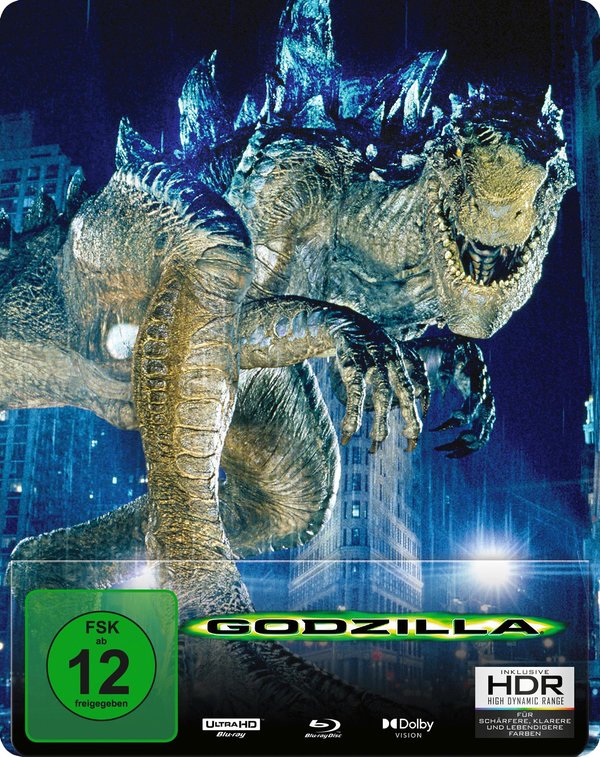 Godzilla (1998) - Uncut Steelbook Edition (4K Ultra HD+blu-ray)