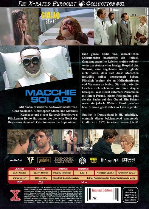 Macchie Solari - Autopsie - Uncut Eurocult Mediabook Collection  (DVD+blu-ray) (A)