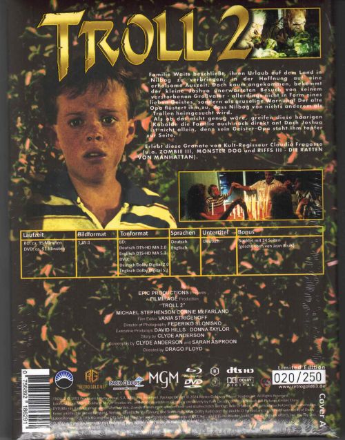 Troll 2 - Uncut Mediabook Edition  (DVD+blu-ray) (A)