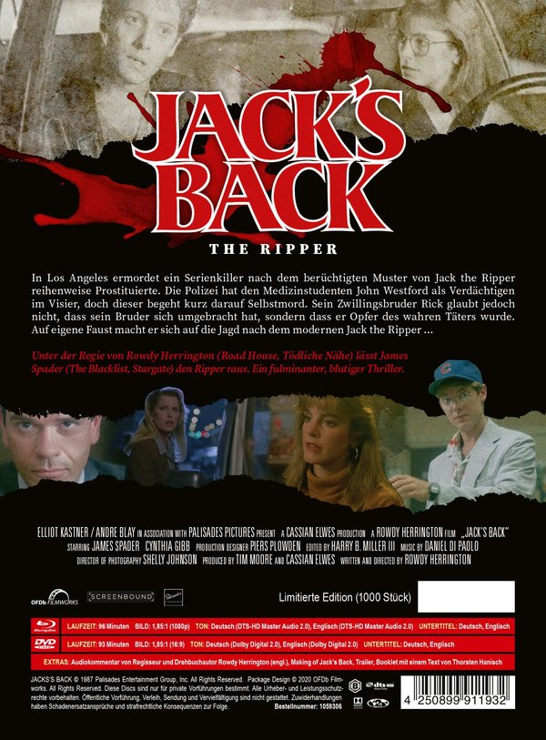 Jacks Back - The Ripper - Uncut Mediabook Edition (DVD+blu-ray) (A)