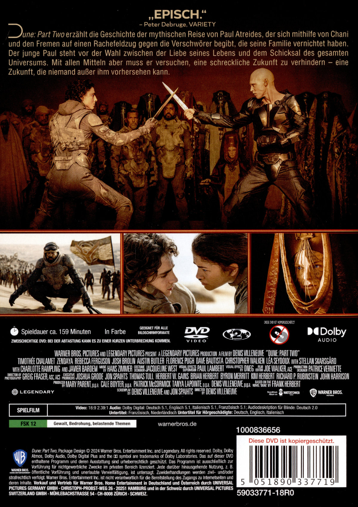 Dune: Part Two  (DVD)