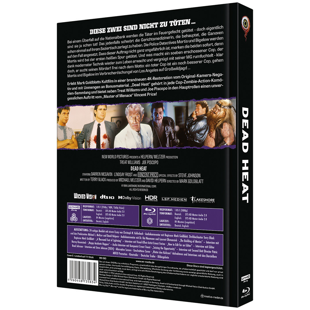 Dead Heat - Uncut Mediabook Edition  (4K Ultra HD+blu-ray) (E)