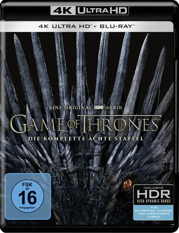 Game of Thrones - Staffel 8  (3 Blu-ray 4K Ultra HD + 3 Blu-ray 2D)  (Blu-ray 4K Ultra HD)
