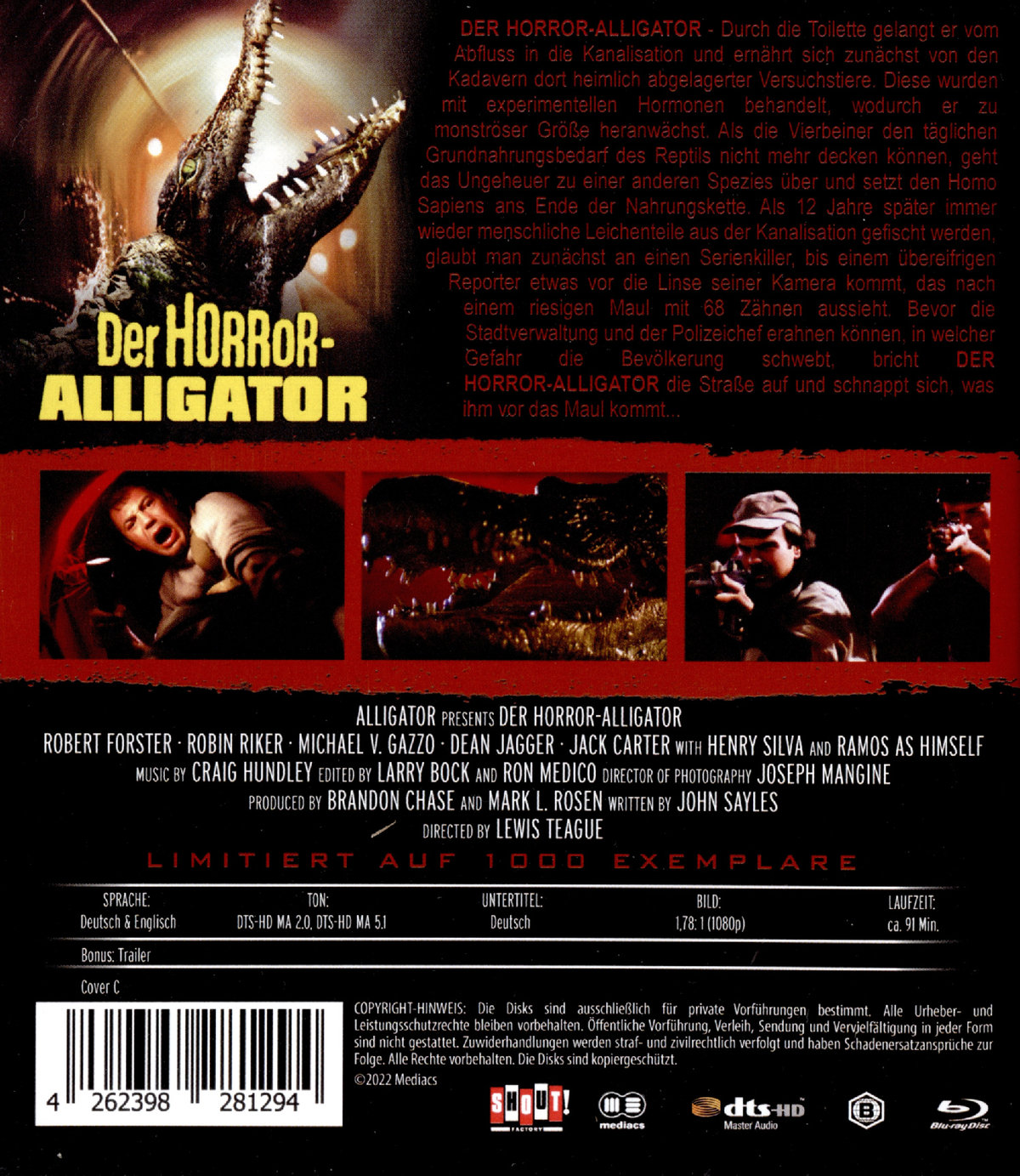 Horror-Alligator, Der - Uncut Edition (blu-ray)