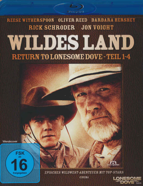 Wildes Land - Return to Lonesome Dove - Teil 1-4 (blu-ray)
