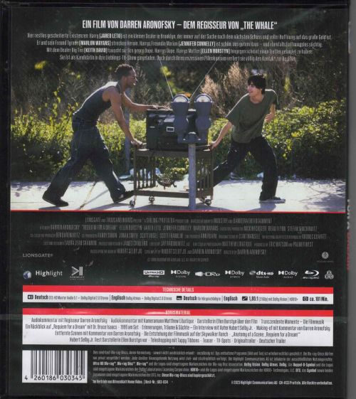 Requiem for a Dream - Uncut Edition  (4K Ultra HD+blu-ray)