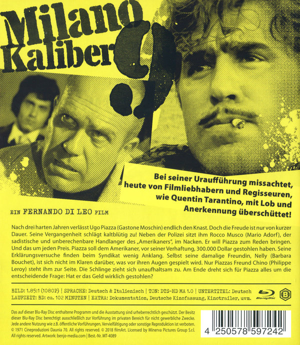 Milano Kaliber 9 (blu-ray)