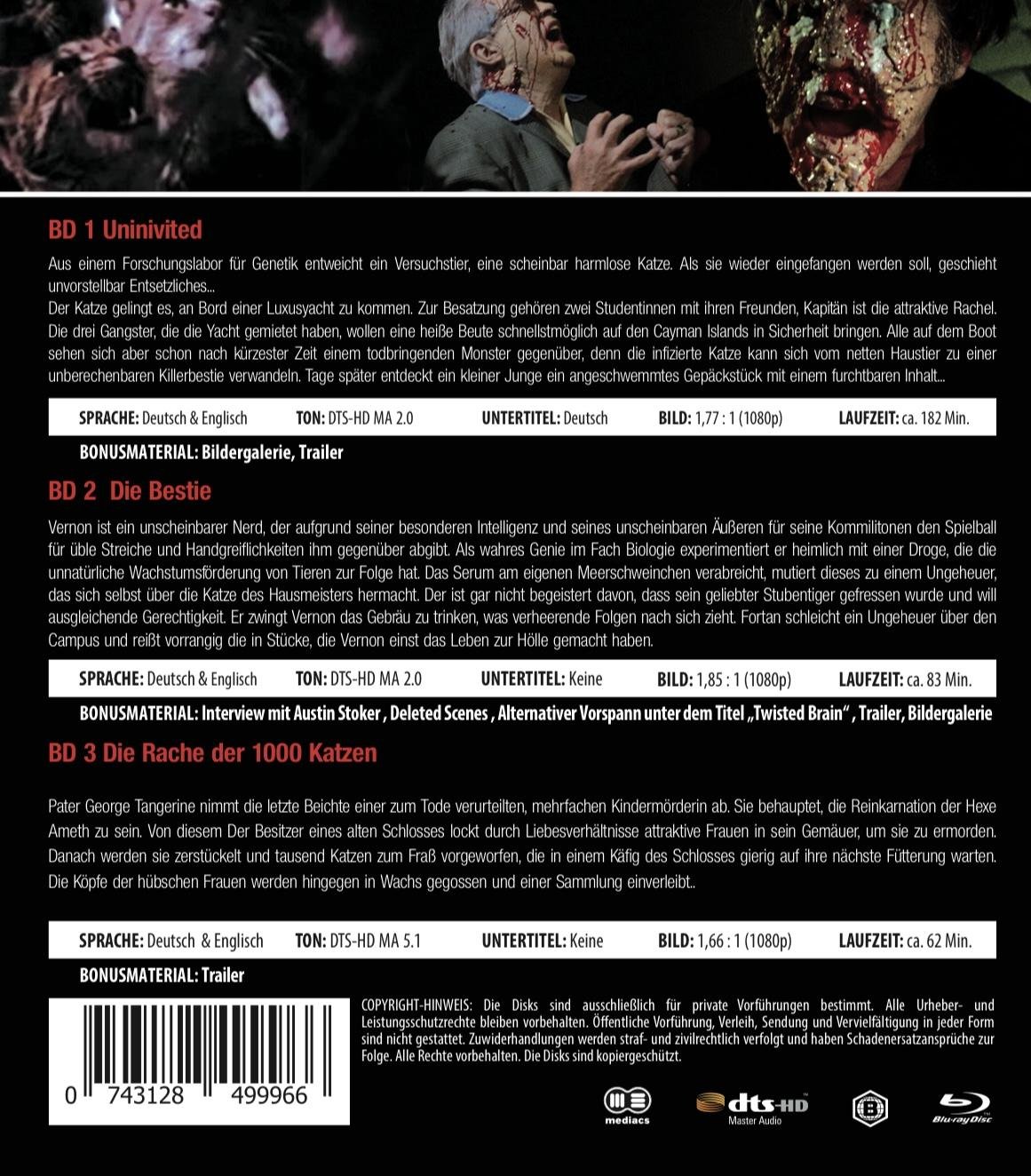 HORROR BLU-RAY BUNDLE NR. 18  [3 BRs]  (Blu-ray Disc)