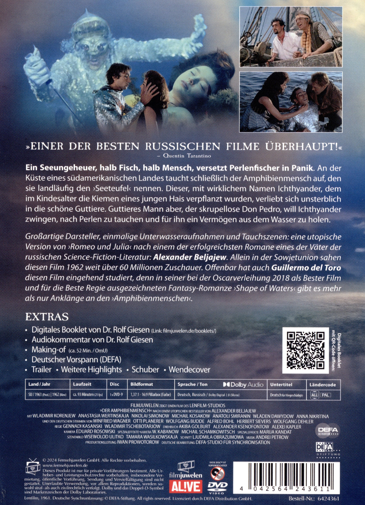 Der Amphibienmensch (1961) (Filmjuwelen / DEFA Science Fiction)  (DVD)