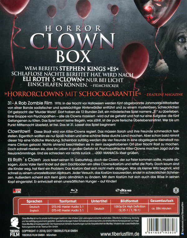 Horror Clown Box (blu-ray)