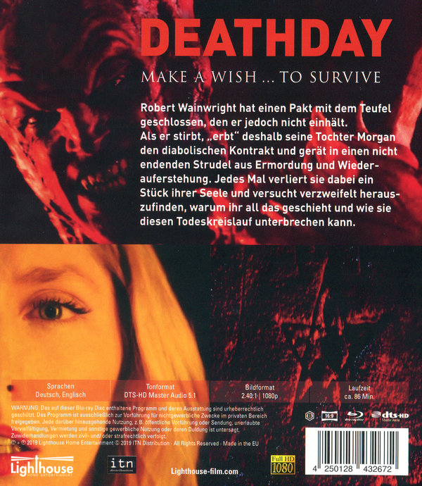 Deathday - Make a Wish ... to Survive - Uncut Edition (blu-ray)