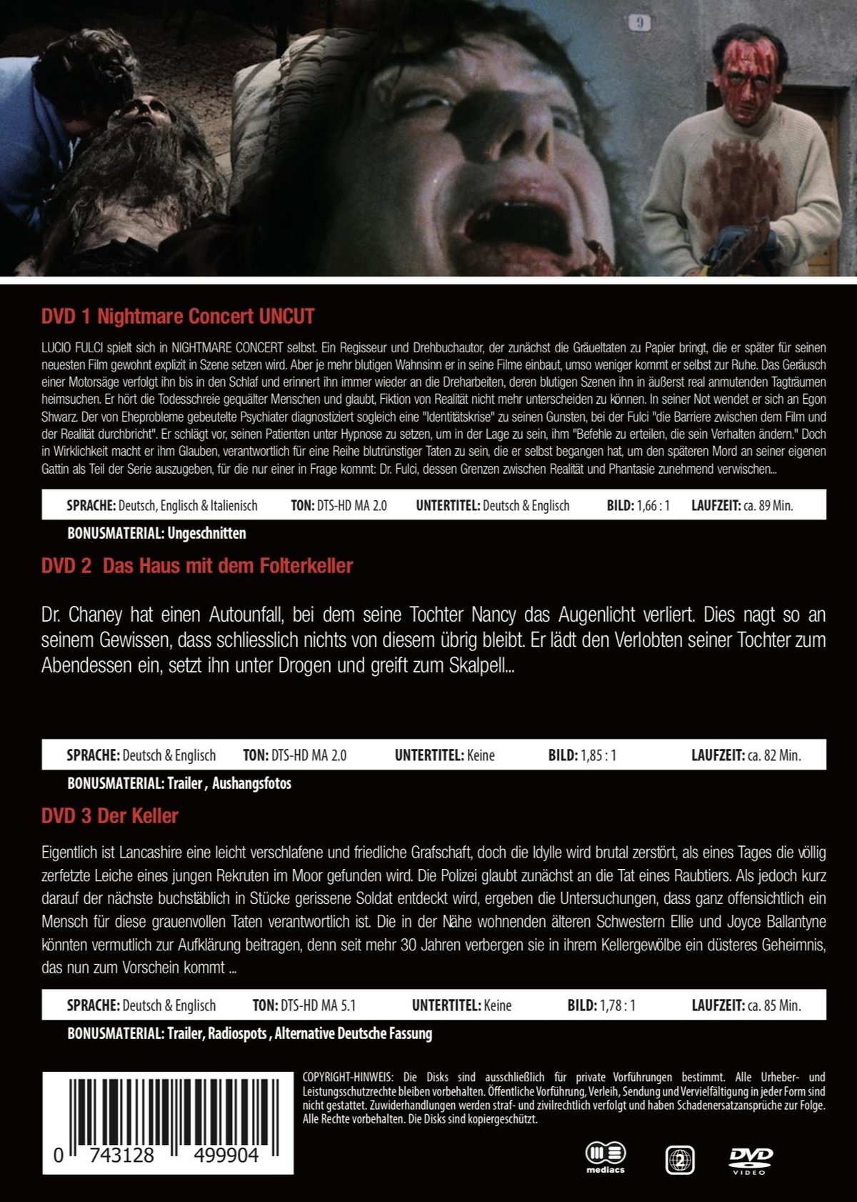 HORROR DVD BUNDLE NR.9  [3 DVDs]  (DVD)