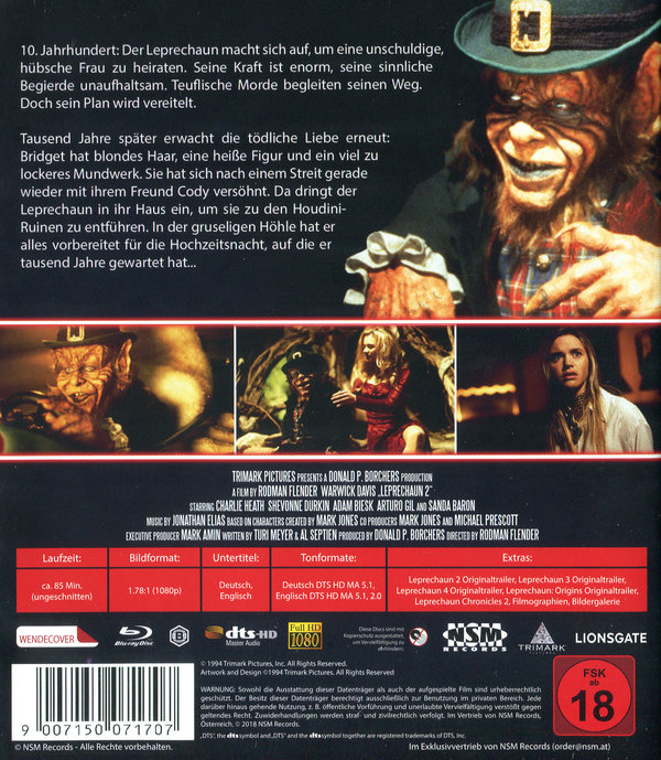 Leprechaun 2 - Uncut Edition (blu-ray)