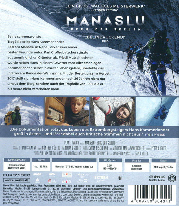 Manaslu - Berg der Seelen (blu-ray)