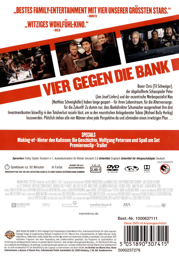 Vier gegen die Bank  (DVD)